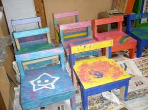 4歳児クラスで「いす作製」